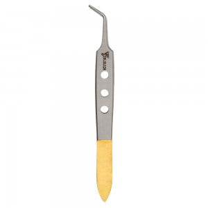 DR SLICK Bishop Tweezer Gold & Satin 4"
