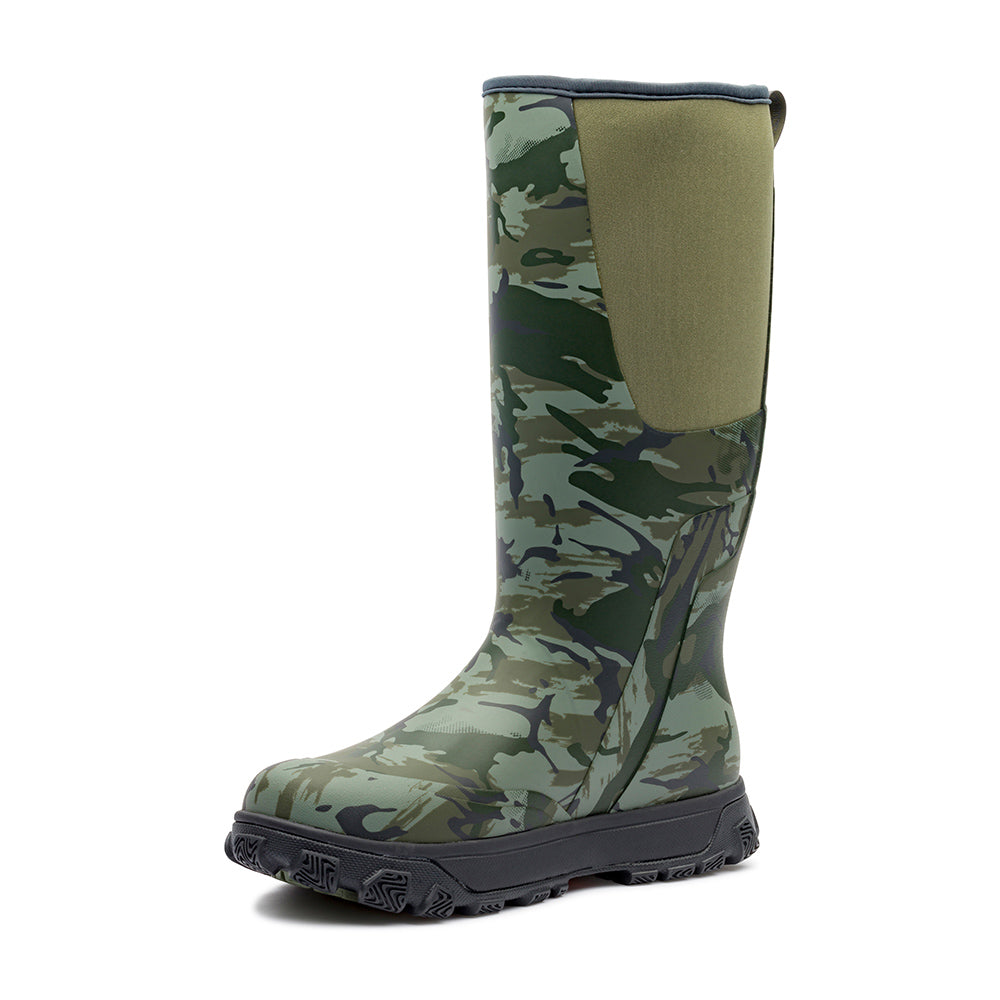 Grundens Deviation Tall Boot Refraction Camo Green