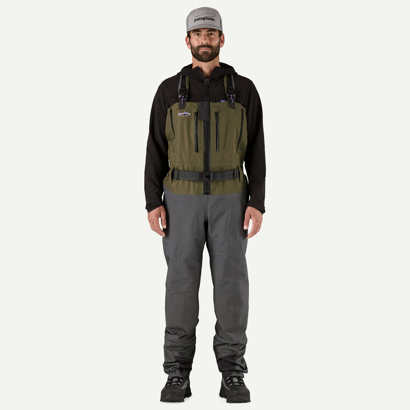 Patagonia M's Swiftcurrent Expedition Zip Front Waders - Basin Green