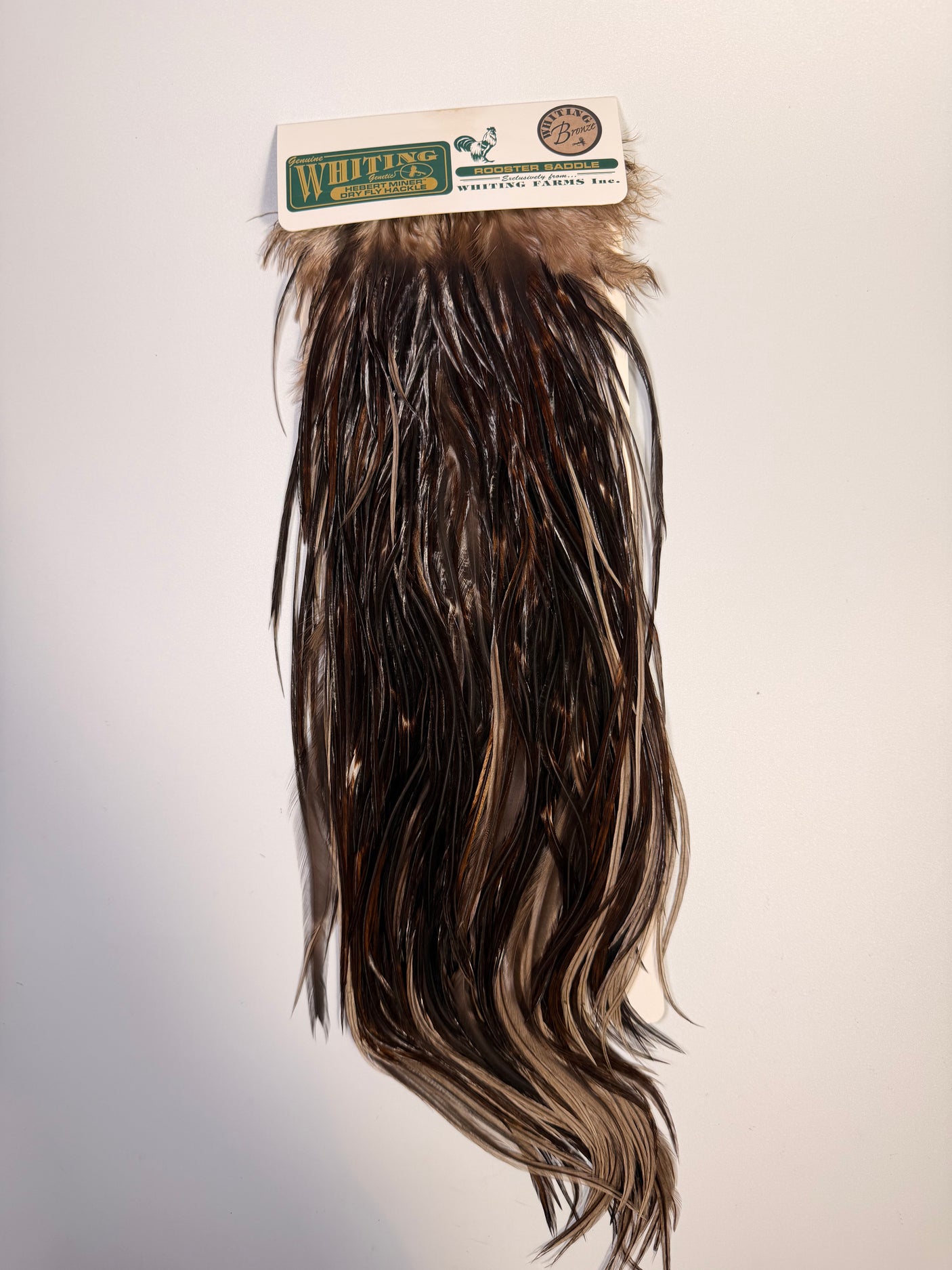 Whiting Hebert Miner Bronze Hackle Saddle