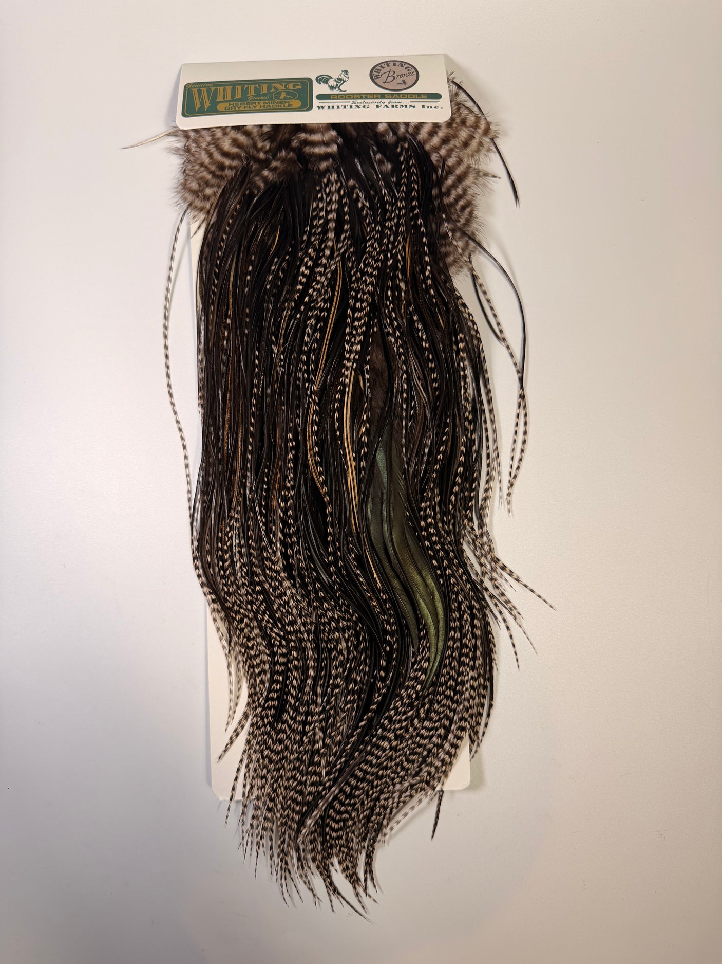Whiting Hebert Miner Bronze Hackle Saddle