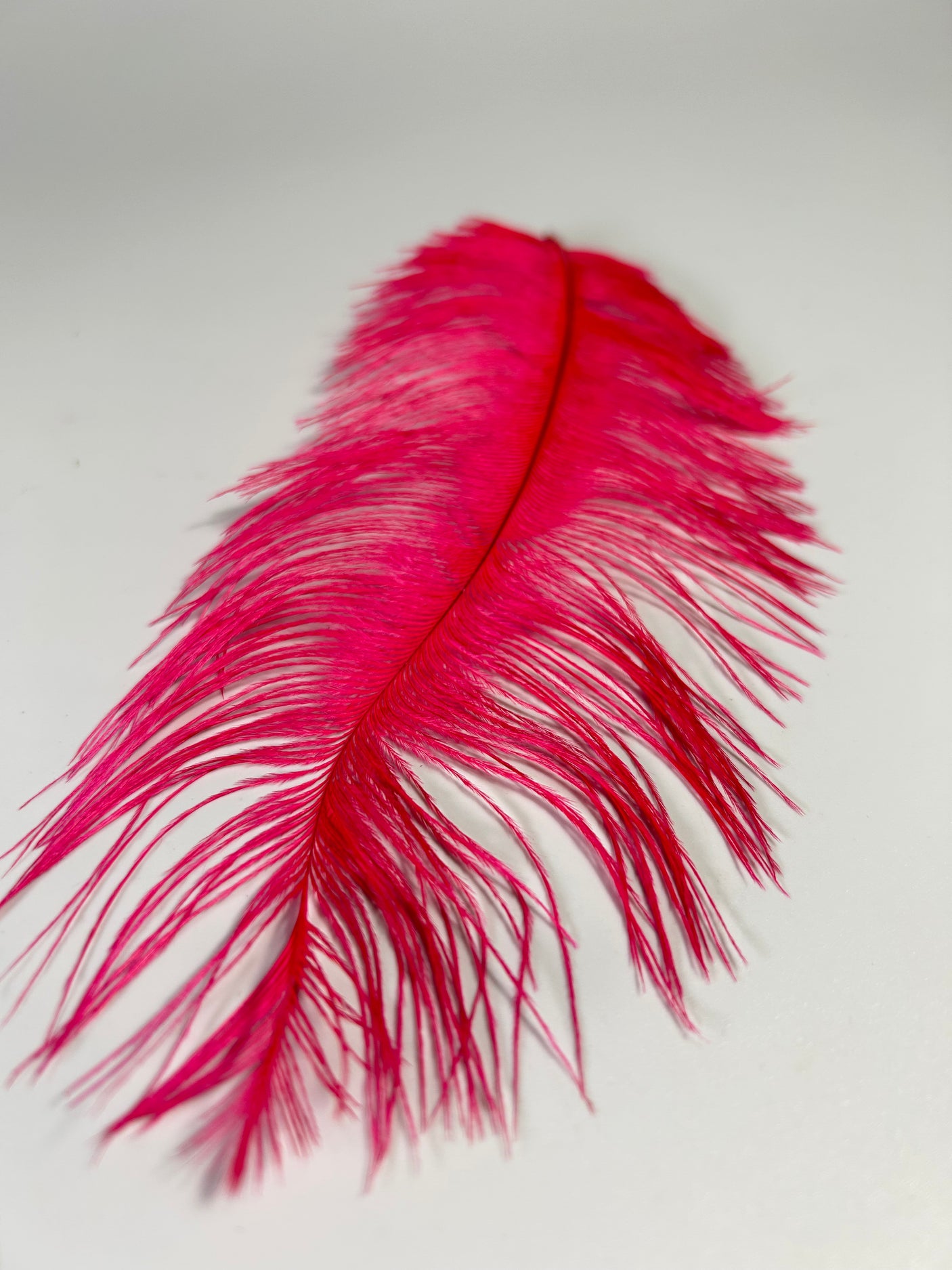 Intruder Ostrich Mini Plumes - UV Flourescent Red