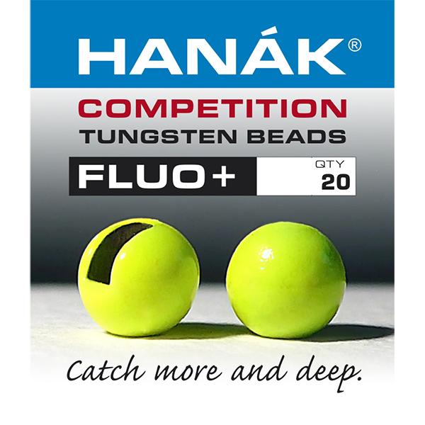 Hanak Tungsten Slotted Beads Fluoro+
