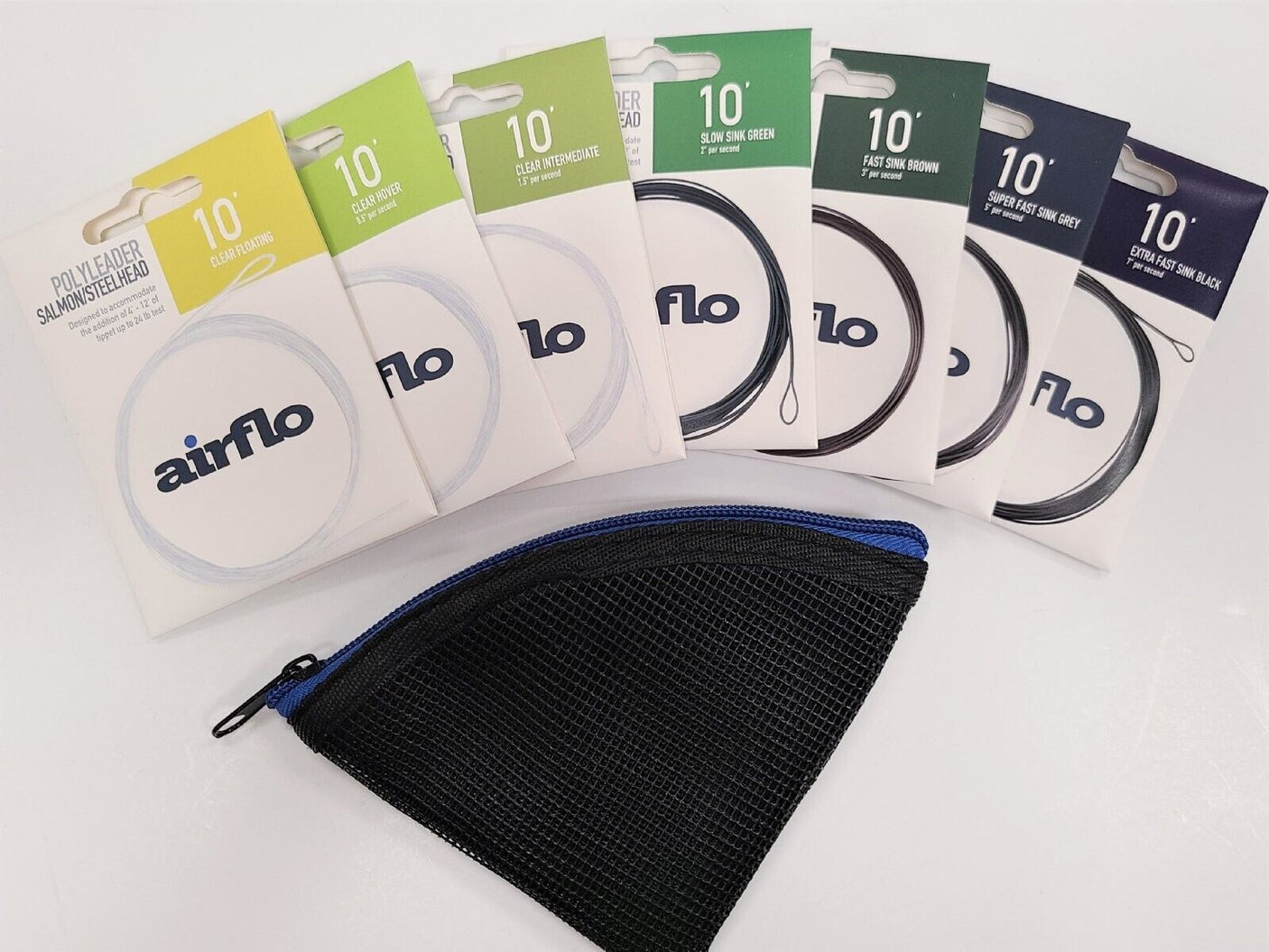 Airflo Polyleader 10' Salmon Set With Wallet