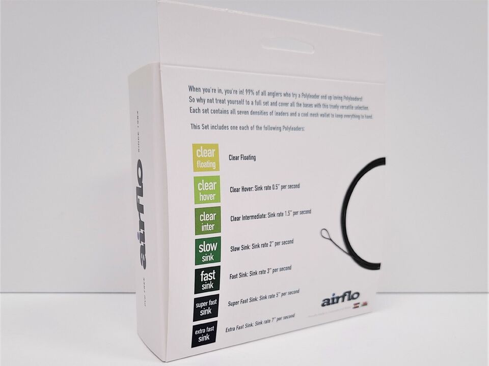 Airflo Polyleader 10' Salmon Set With Wallet