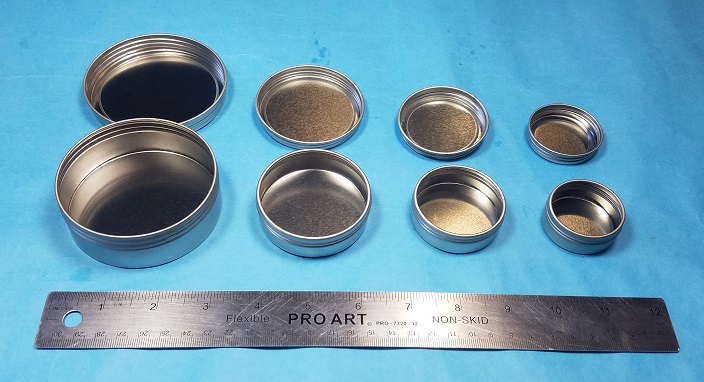 Tin Containers - screw top