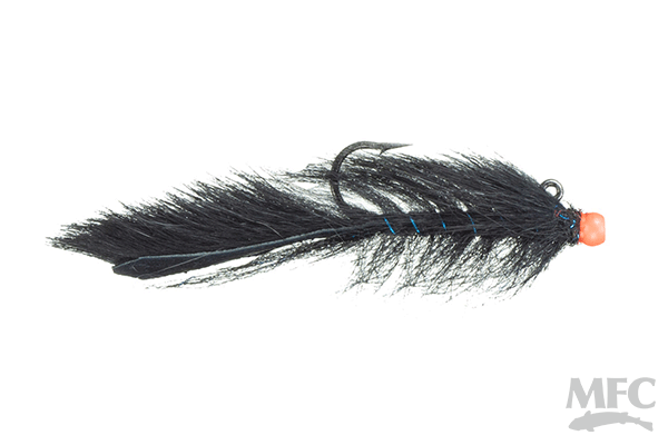 Balanced Squirrel Leech - Black/Orange Bead
