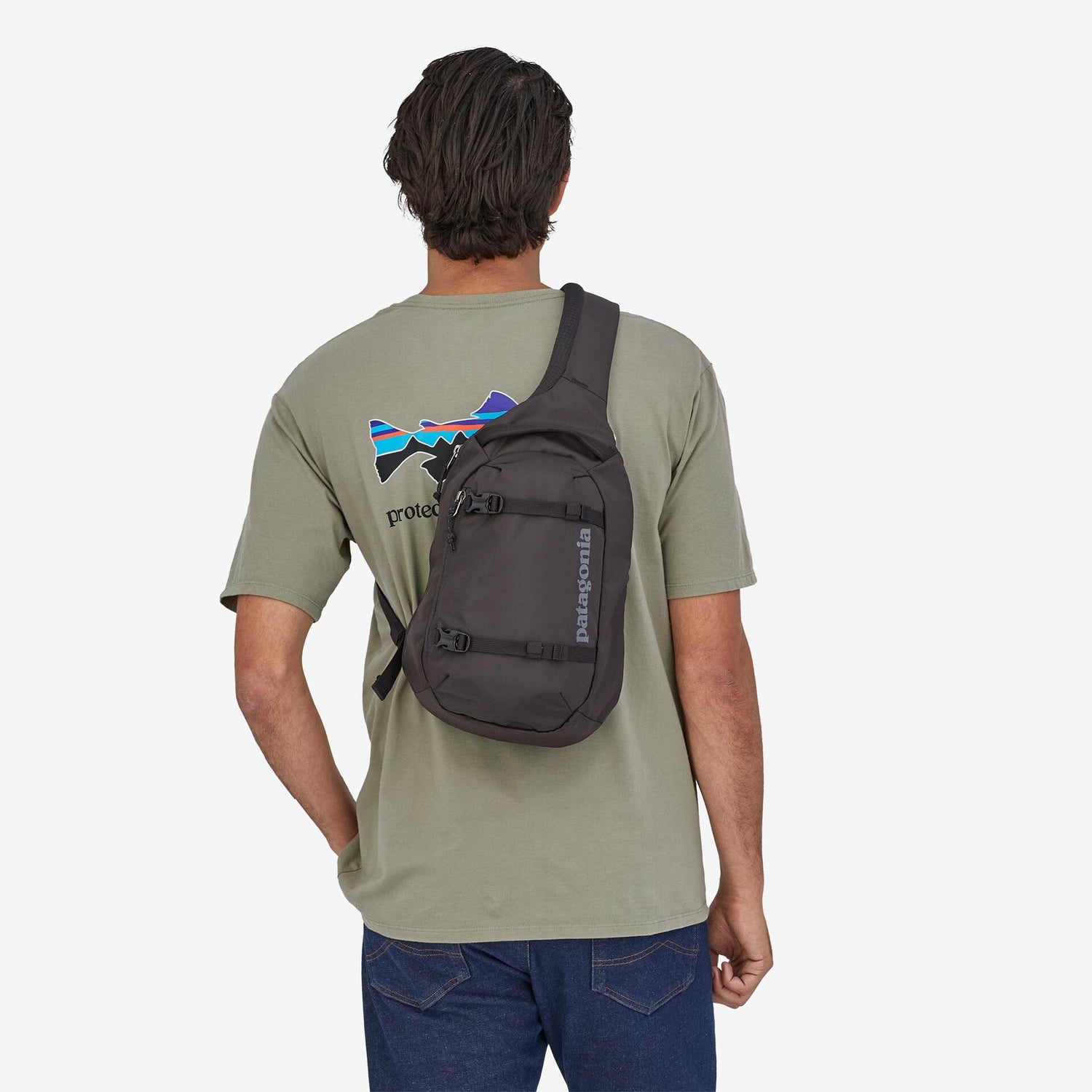 patagonia atom fly fishing bag Sling 8L sized loads such as securely holding a yoga mat or rain shell Patagonia Atom Sling 8L -