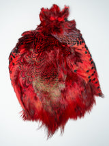 Ringneck Pheasant Skin Flourescent Red