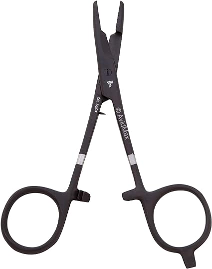 DR SLICK Scissor Clamp 5-1/2" Black Straight 1/2"