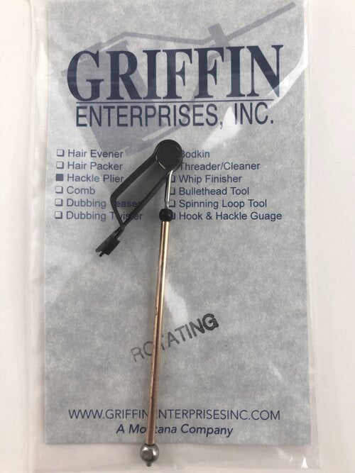 GRIFFIN TYING TOOLS HACKLE PLIER ROTATING