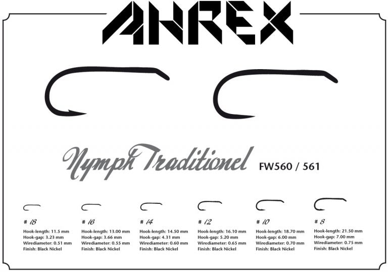 Ahrex FW560 - Traditional Nymph Barbed