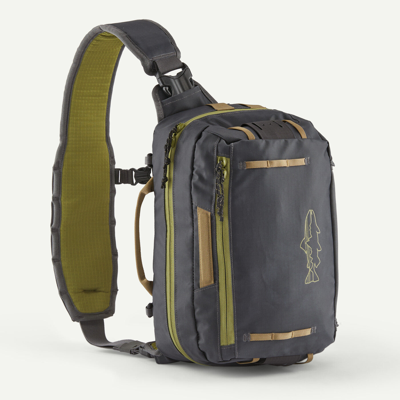 patagonia fly fishing bag PTG Ultralight Zipper Angler Crossbody SANGKIL which means the people who made this product earned a premium for their labor Country of Origin Made in Vietnam. Patagonia Stealth Hip Pack 11L