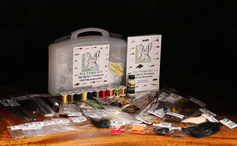 Hareline Fly Tying Material Kit With Premium Tools and Vise