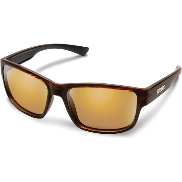 SunCloud Suspect - Burnished Brown. Polarized Sienna Mirror