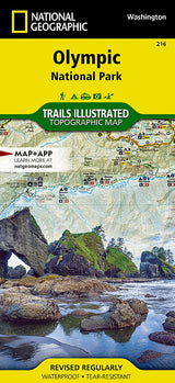 National Geographic Olympic National Park Map