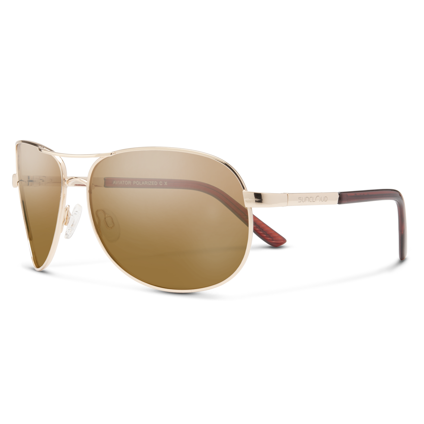 SunCloud Aviator Gold Polarized Brown