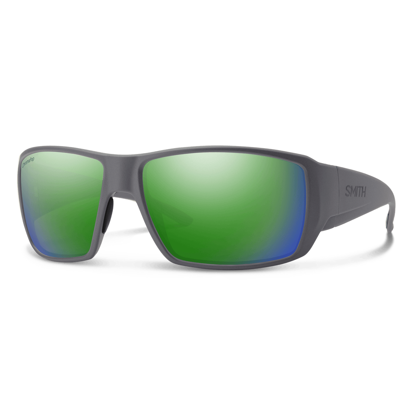 Smith Guide’s Choice Matte Cement ChromaPop Polarized Green Mirror