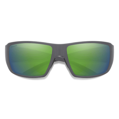 Smith Guide’s Choice Matte Cement ChromaPop Polarized Green Mirror