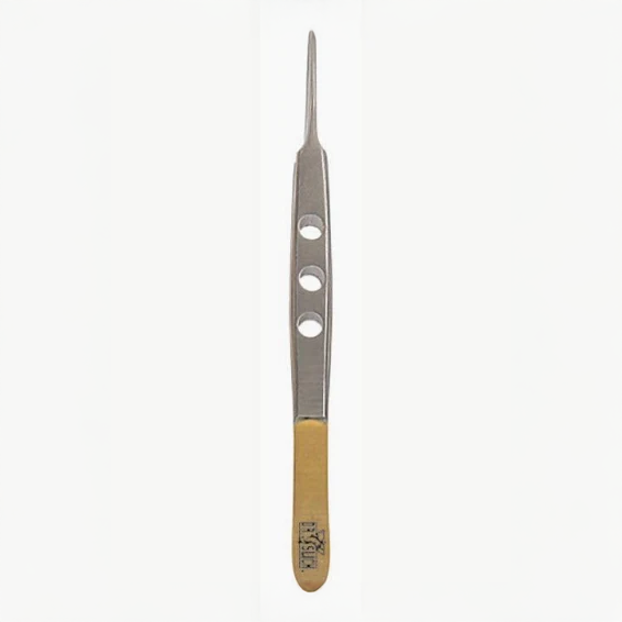 DR SLICK Bishop Tweezer Gold & Satin 4"