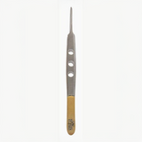 DR SLICK Bishop Tweezer Gold & Satin 4"