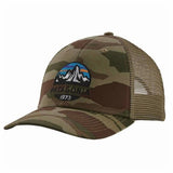 Patagonia Fitz Roy Scope LoPro Trucker Hat Bear Witness Camo: Sage Khaki