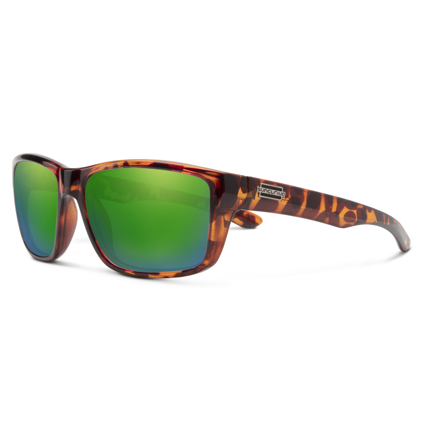 SunCloud Mayor Tortoise Polarized Green Mirror