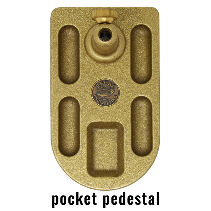 Regal Medallion Series - Big Game Jaws (Black)- Bronze Pocket Base