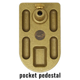 Regal Medallion Series - Big Game Jaws (Black)- Bronze Pocket Base