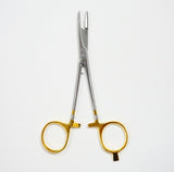 DR SLICK Scissor Clamp 4" Gold Loops Straight 1/2"