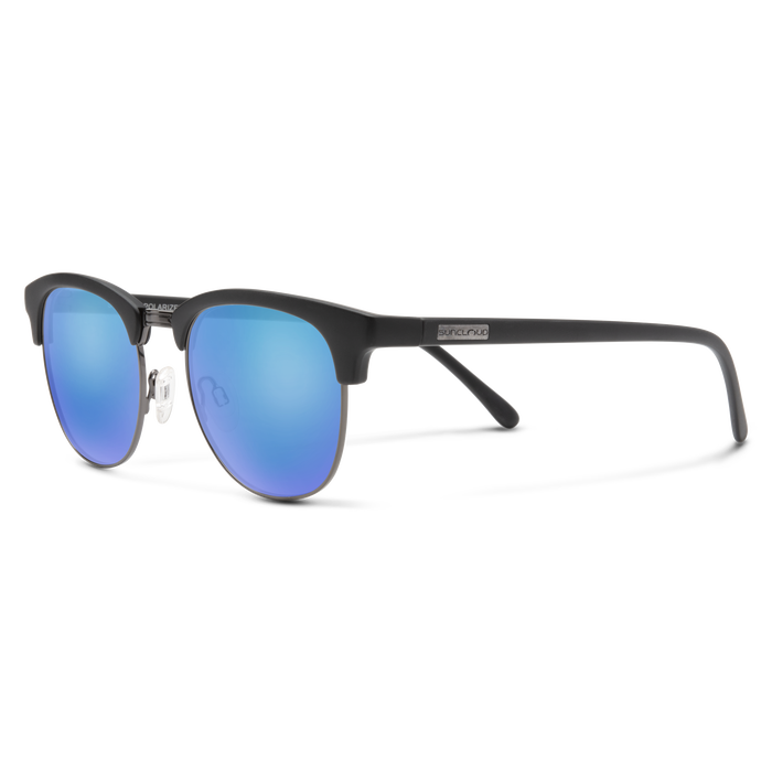 SunCloud Step Out - Matte Black Polarized Blue Mirror