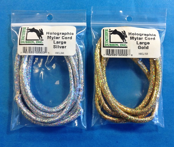 silver large   MHL252 Holographic Mylar Cord
