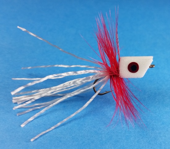 Blue Gill Popper - Red/White - Click Image to Close