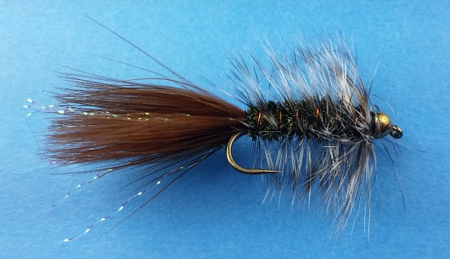 GB Crystal Bugger Peacock/Grizzly - Click Image to Close