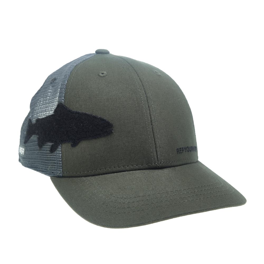 RepYourWater Trout Fly Patch Hat - Click Image to Close